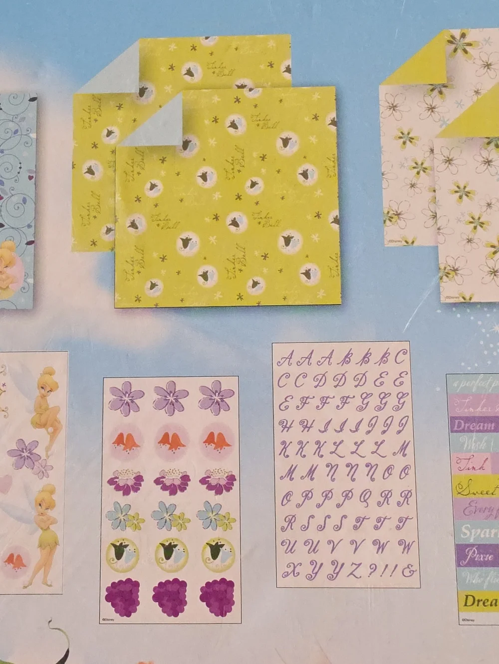 Disney Fairies Tinker Bell Scrapbook Kit, 122 Pieces, Photo Crafting, Tink Fawn